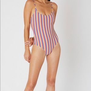 Onia Gabriella Smocking one piece swimsuit